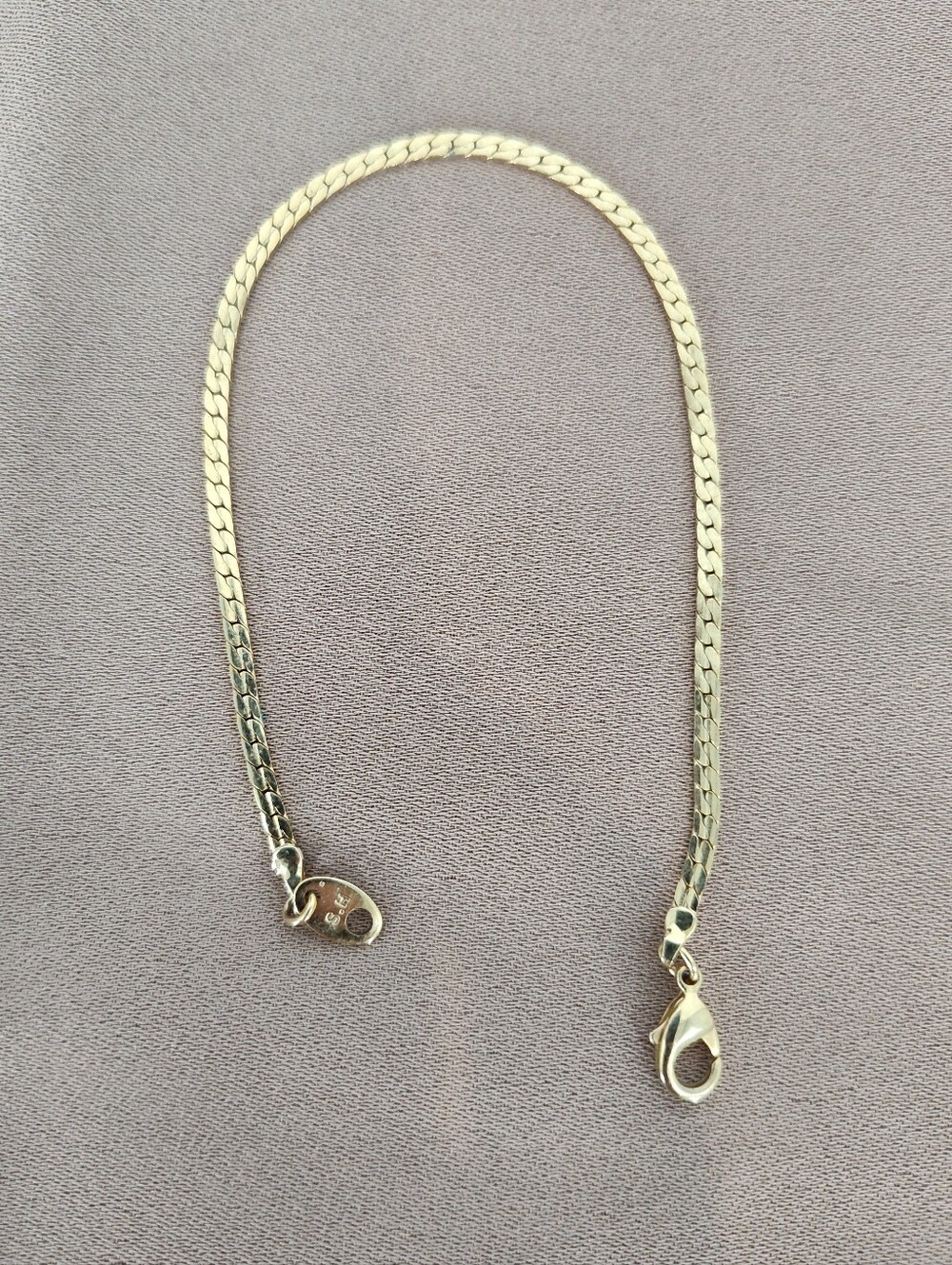 Vintage Avon Gold-Tone Herringbone Bracelet
